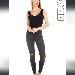 Madewell 9" High-Rise Skinny Black Jeans 36P